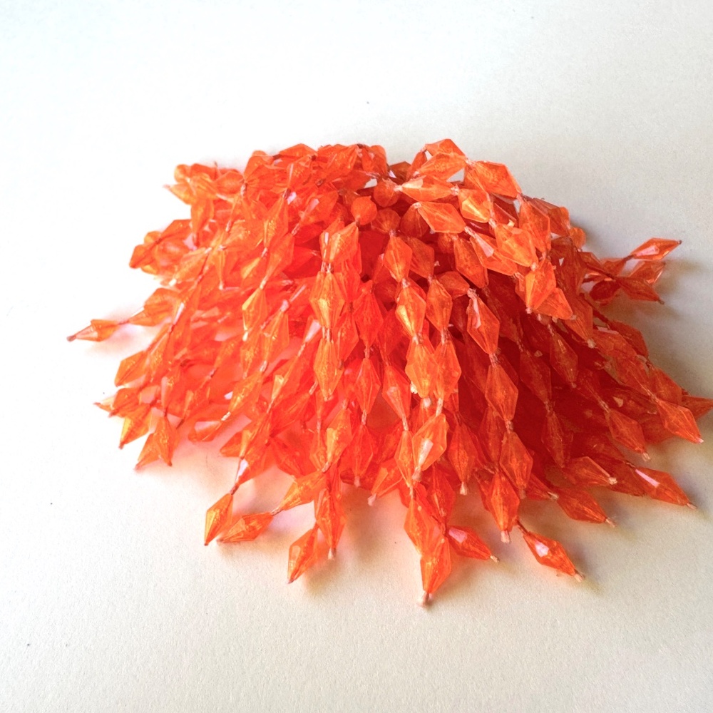 Pom Pom Pin, Vintage 70s Novelty Brooch